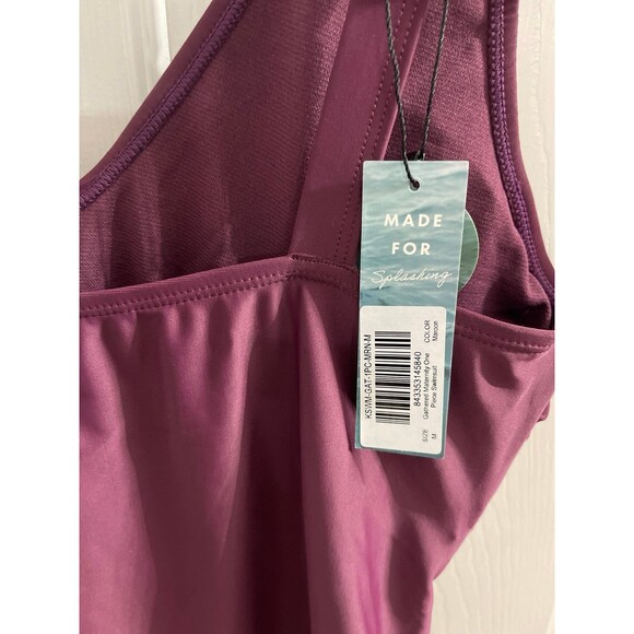 Kindred Bravely Maternity Swimsuit Size M Maroon New With Tags - Picture 6 of 8